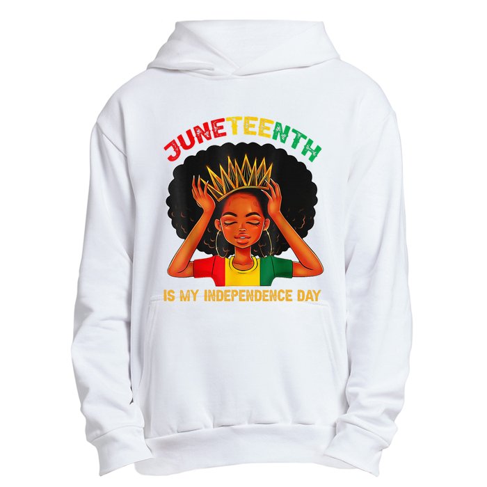 Juneteenth Is My Independence Day Black Black Queen Urban Pullover Hoodie