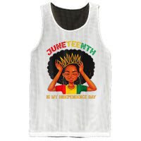 Juneteenth Is My Independence Day Black Black Queen Mesh Reversible Basketball Jersey Tank