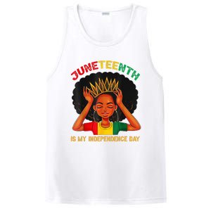 Juneteenth Is My Independence Day Black Black Queen PosiCharge Competitor Tank