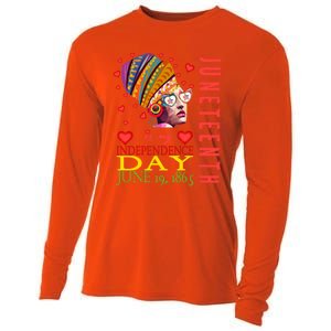 Juneteenth Is My Independence Day 1865 Juneteenth Celebrate Gift Cooling Performance Long Sleeve Crew