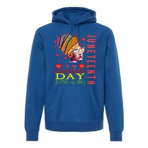 Juneteenth Is My Independence Day 1865 Juneteenth Celebrate Gift Premium Hoodie