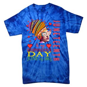 Juneteenth Is My Independence Day 1865 Juneteenth Celebrate Gift Tie-Dye T-Shirt