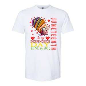 Juneteenth Is My Independence Day 1865 Juneteenth Celebrate Gift Softstyle CVC T-Shirt