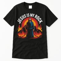 Jesus Is My Rock Religious Christian Biblical Tall T-Shirt