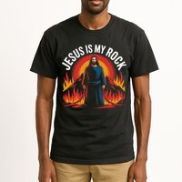Jesus Is My Rock Religious Christian Biblical Tall T-Shirt