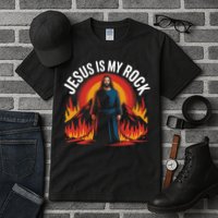 Jesus Is My Rock Religious Christian Biblical Tall T-Shirt