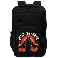Jesus Is My Rock Religious Christian Biblical Impact Tech Backpack