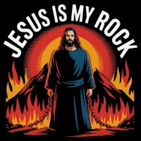 Jesus Is My Rock Religious Christian Biblical Backpack