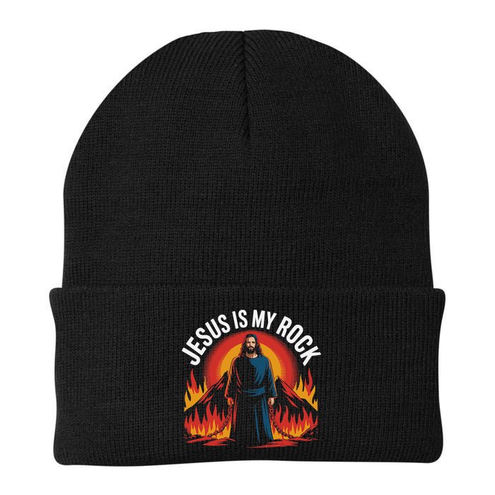 Jesus Is My Rock Religious Christian Biblical Beanie