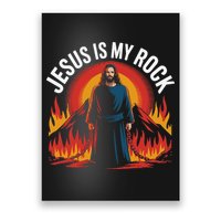Jesus Is My Rock Religious Christian Biblical Poster