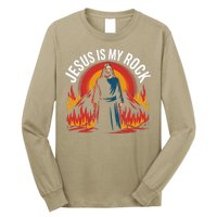 Jesus Is My Rock Religious Christian Biblical Long Sleeve Shirt
