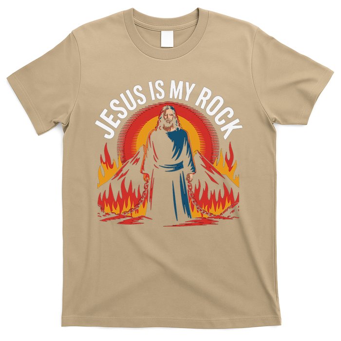 Jesus Is My Rock Religious Christian Biblical T-Shirt