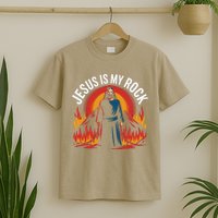 Jesus Is My Rock Religious Christian Biblical T-Shirt