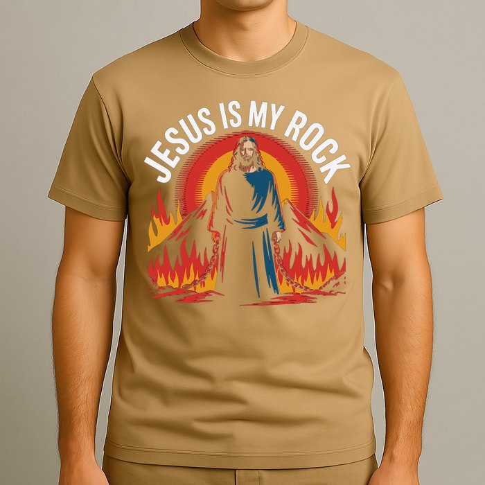 Jesus Is My Rock Religious Christian Biblical T-Shirt