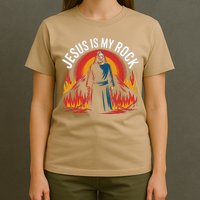 Jesus Is My Rock Religious Christian Biblical T-Shirt