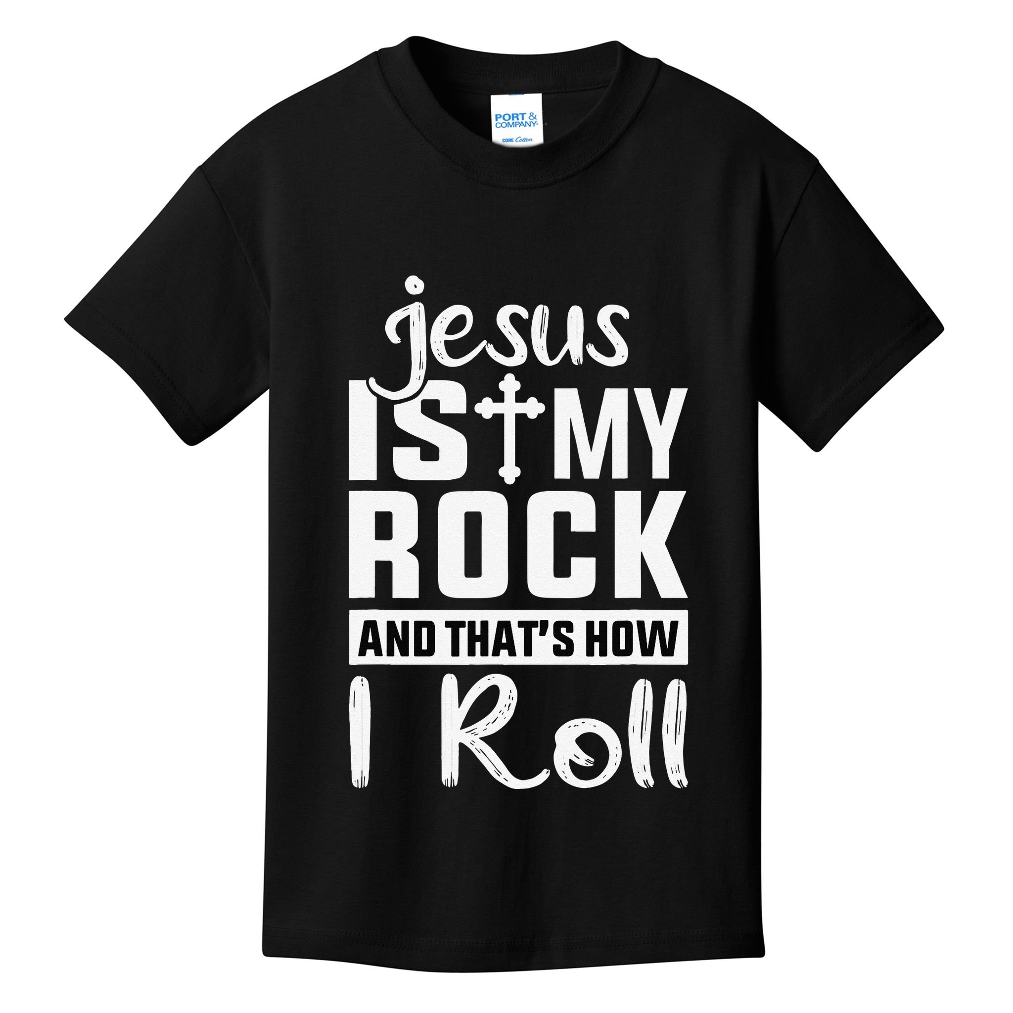 Jesus Is My Rock Baptism Adults Funny Kids T-Shirt