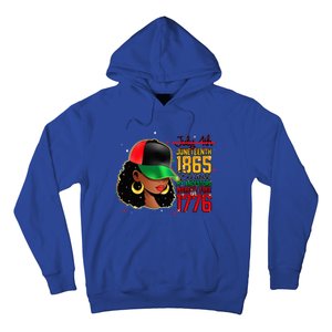 Juneteenth Is My Independence Day Black Women Black Pride Hoodie