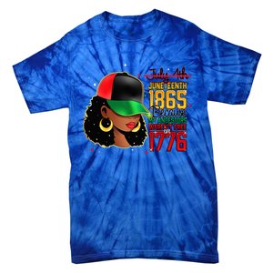 Juneteenth Is My Independence Day Black Women Black Pride Tie-Dye T-Shirt