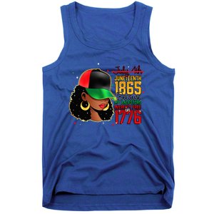 Juneteenth Is My Independence Day Black Women Black Pride Tank Top