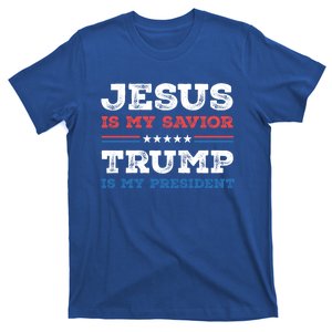 Jesus Is My Savior Trump Is My President Trump 2024 Gift T-Shirt