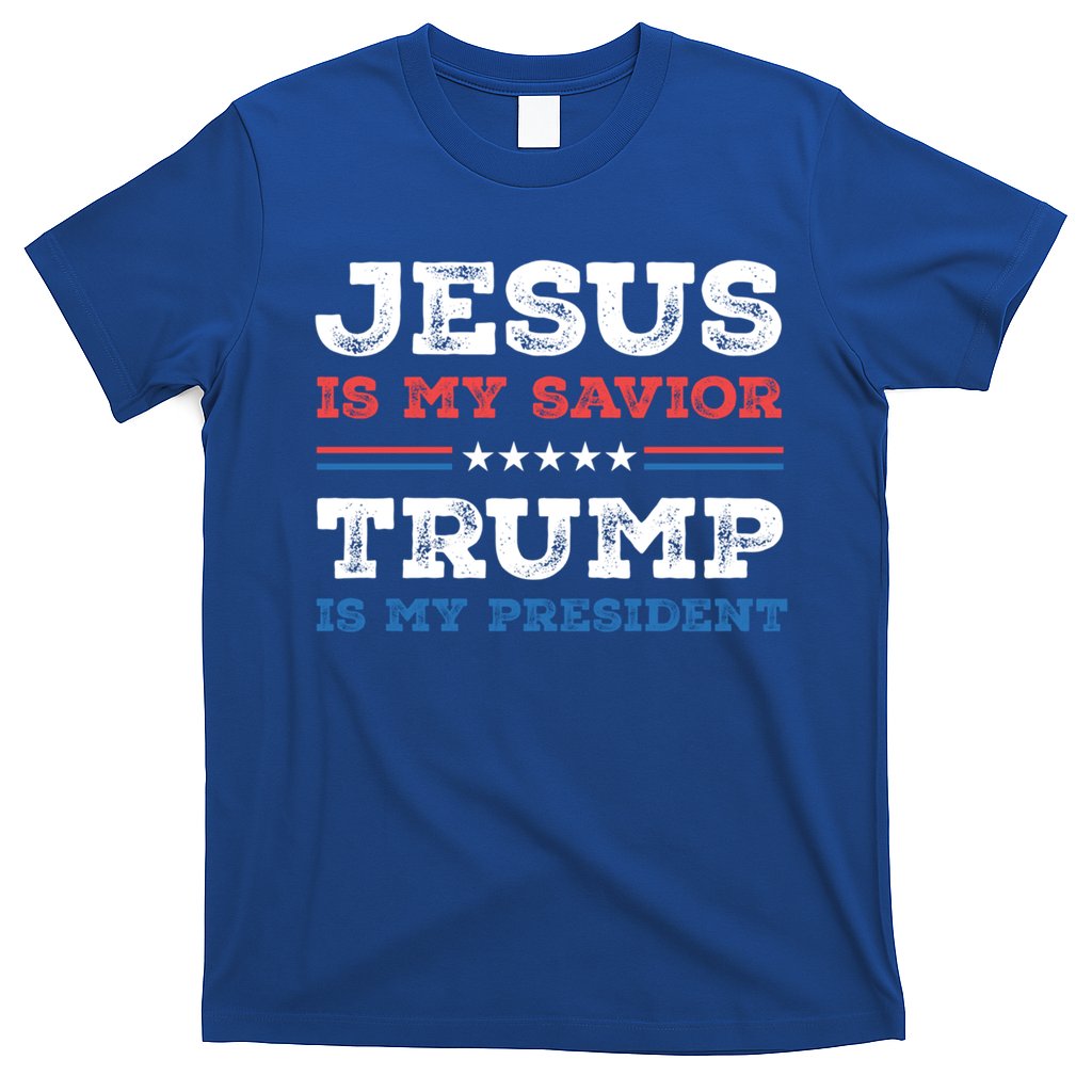 Jesus Is My Savior Trump Is My President Trump 2024 Gift T-Shirt
