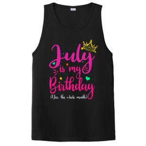 July Is My Birthday Yes The Whole Month PosiCharge Competitor Tank