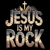 Jesus Is My Rock Religious Christian Biblical 16 in Basic Backpack