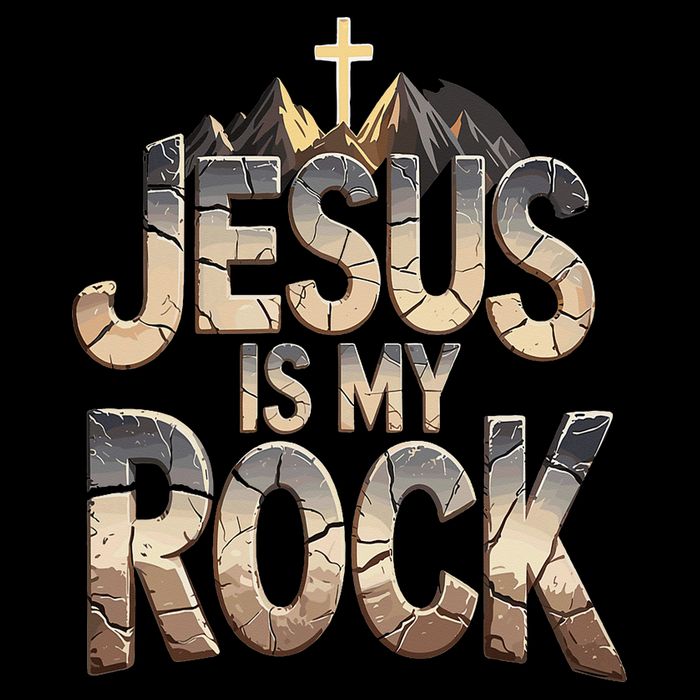 Jesus Is My Rock Religious Christian Biblical 16 in Basic Backpack