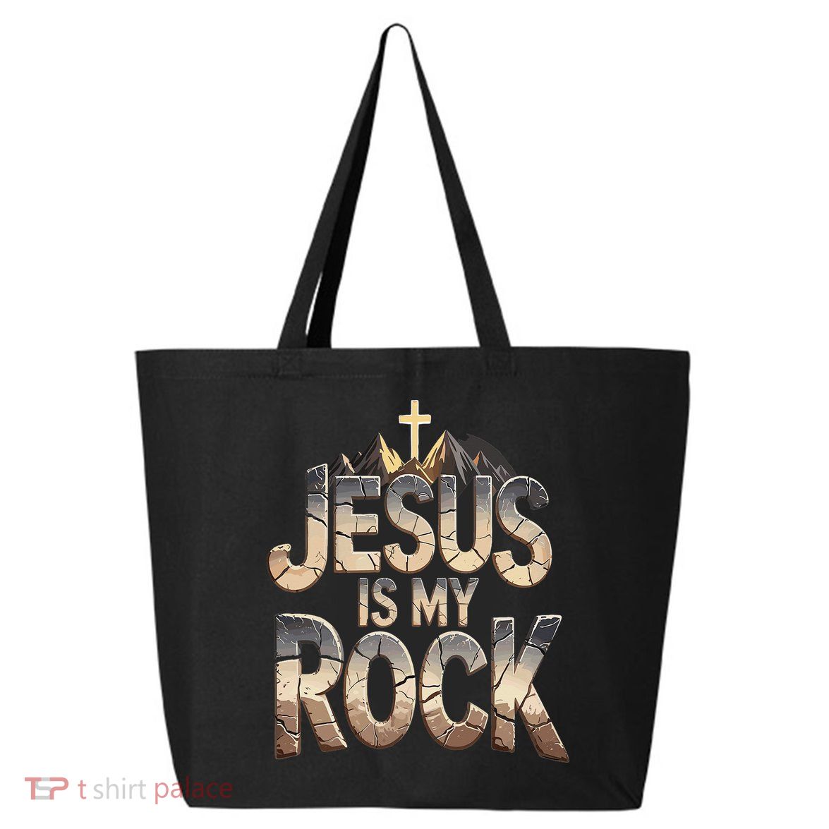 Jesus Is My Rock Religious Christian Biblical 25L Jumbo Tote