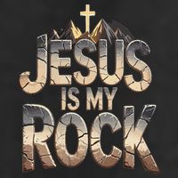 Jesus Is My Rock Religious Christian Biblical Golf Towel