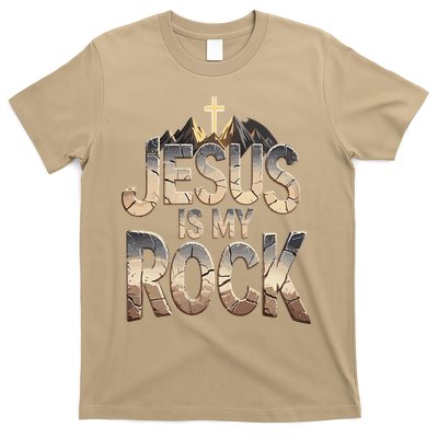 Jesus Is My Rock Religious Christian Biblical T-Shirt