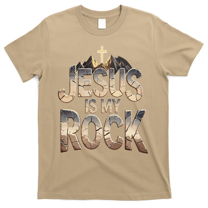 Jesus Is My Rock Religious Christian Biblical T-Shirt