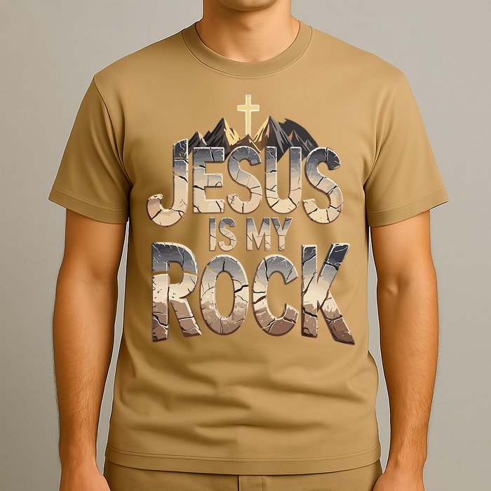 Jesus Is My Rock Religious Christian Biblical T-Shirt