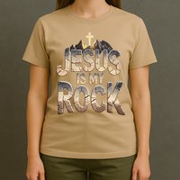 Jesus Is My Rock Religious Christian Biblical T-Shirt