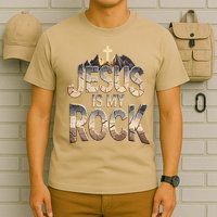 Jesus Is My Rock Religious Christian Biblical T-Shirt