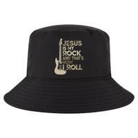 Jesus Is My Rock And That Is How I Roll Christian Guitarist Cool Comfort Performance Bucket Hat