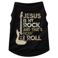 Jesus Is My Rock And That Is How I Roll Christian Guitarist Doggie Tank