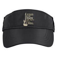 Jesus Is My Rock And That Is How I Roll Christian Guitarist Adult Drive Performance Visor