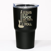 Jesus Is My Rock And That Is How I Roll Christian Guitarist Tumbler
