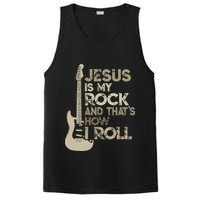 Jesus Is My Rock And That Is How I Roll Christian Guitarist PosiCharge Competitor Tank