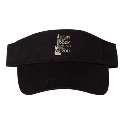 Jesus Is My Rock And That Is How I Roll Christian Guitarist Visor