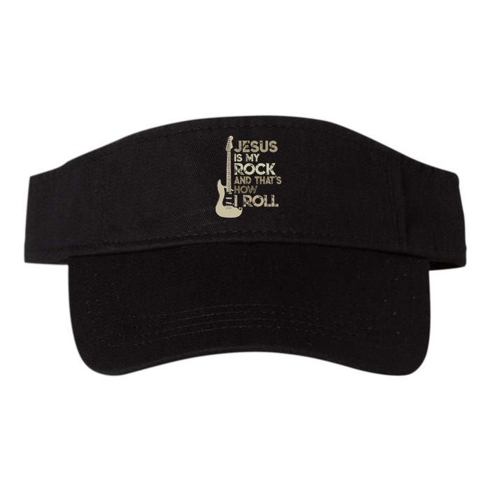 Jesus Is My Rock And That Is How I Roll Christian Guitarist Visor