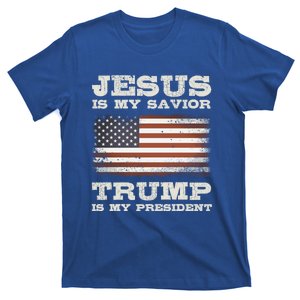 Jesus Is My Savior Trump Is My President Meaningful Gift T-Shirt