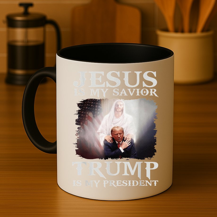 Jesus Is My Savior Trump Is My President Mug