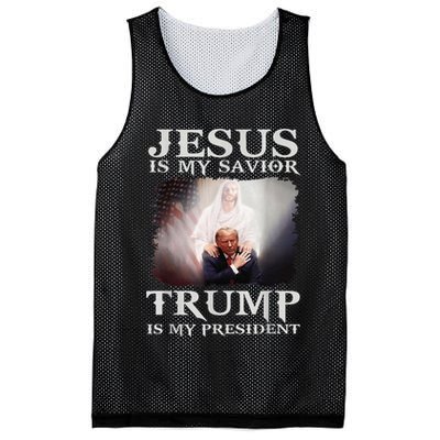 Jesus Is My Savior Trump Is My President Mesh Reversible Basketball Jersey Tank
