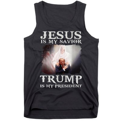 Jesus Is My Savior Trump Is My President Tank Top
