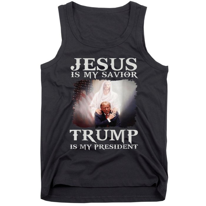 Jesus Is My Savior Trump Is My President Tank Top