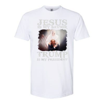 Jesus Is My Savior Trump Is My President Softstyle CVC T-Shirt