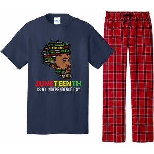 Juneteenth Is My Independence Day Black King Fathers Day Pajama Set