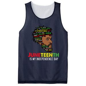 Juneteenth Is My Independence Day Black King Fathers Day Mesh Reversible Basketball Jersey Tank